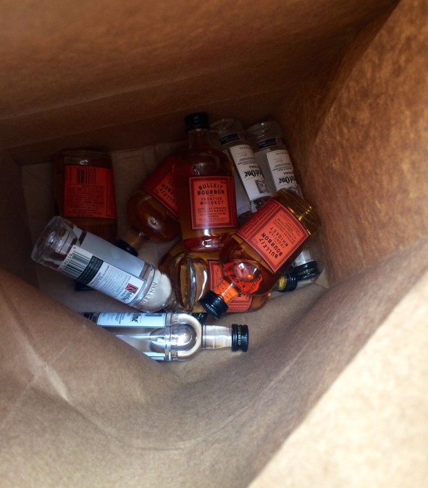 airplane mini bottles