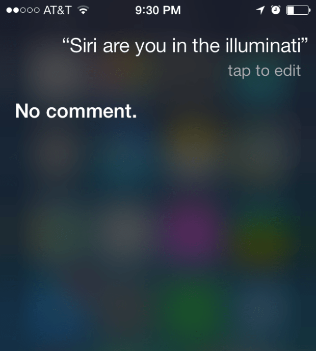 siri illuminati phone