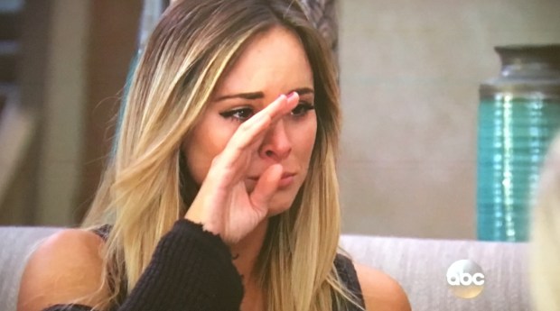 amanda bachelor cry sad