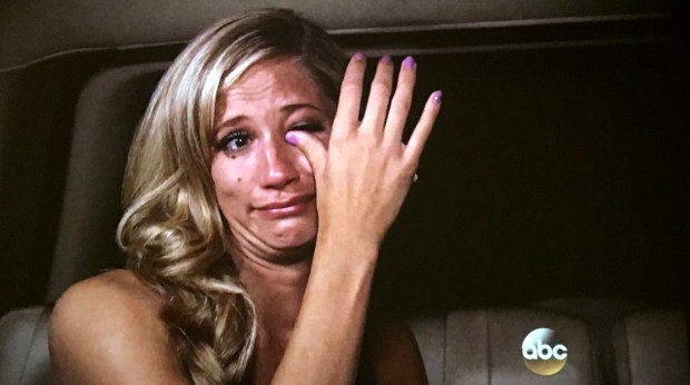 lauren h bachelor sad