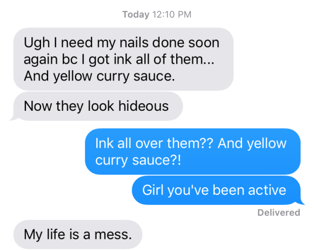 need manicure best friend