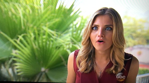 olivia bachelor crazy face