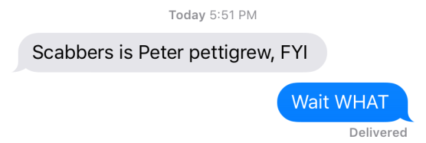 harry potter spoiler alert scabbers