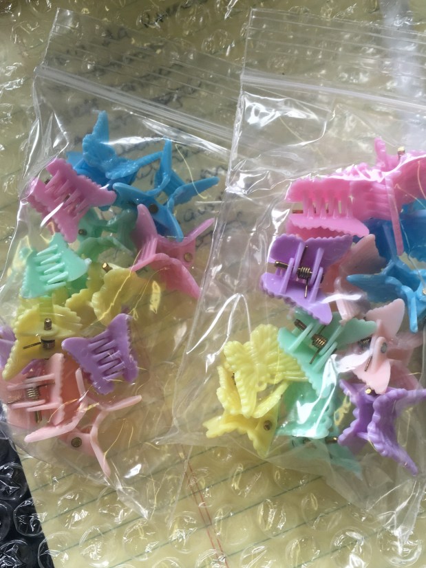 90s butterfly clips