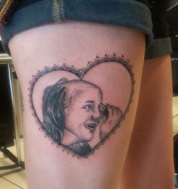 britney head shave tattoo