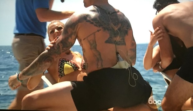 booze cruise lap dance bachelor in paradise