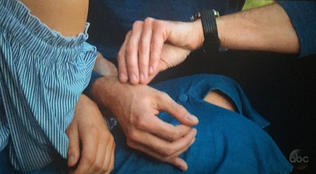 arie stroking his own hand.JPG